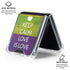 Keep Calm Love Is Love Galaxy Z Flip6 Clear Case