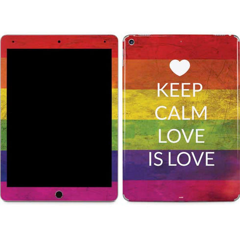 Keep Calm Love Is Love iPad Skins