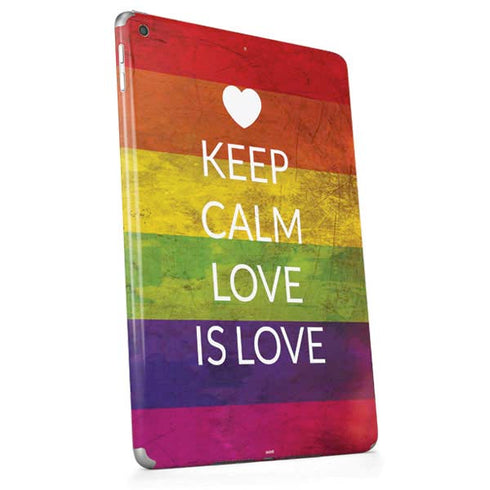 Keep Calm Love Is Love Apple iPad Skin