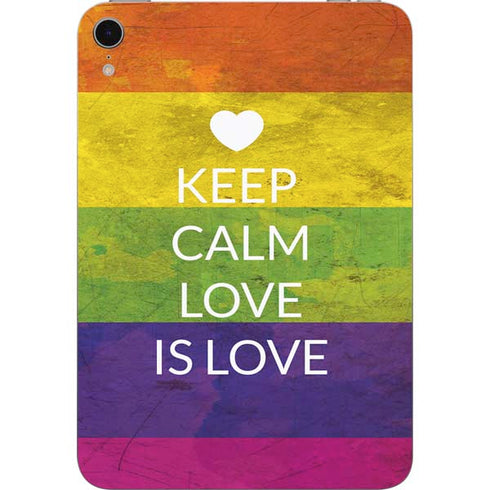 Keep Calm Love Is Love Apple iPad Mini Skin