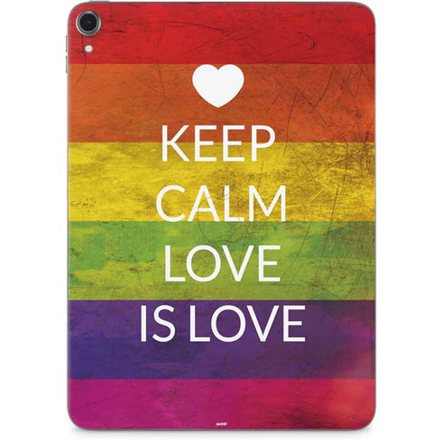 Keep Calm Love Is Love Apple iPad Pro Skin