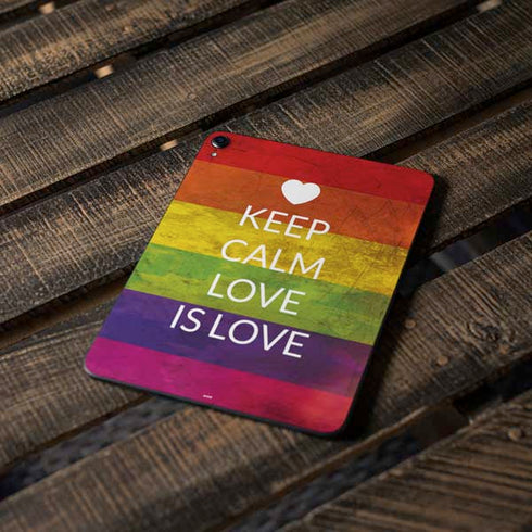 Keep Calm Love Is Love Apple iPad Pro Skin