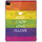 Keep Calm Love Is Love iPad Pro 11in (2024) Clear Case