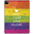 Keep Calm Love Is Love iPad Pro 11in (2024) Clear Case