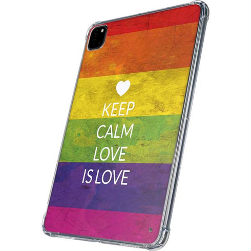 Keep Calm Love Is Love iPad Pro 11in (2024) Clear Case