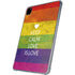Keep Calm Love Is Love iPad Pro 11in (2024) Clear Case