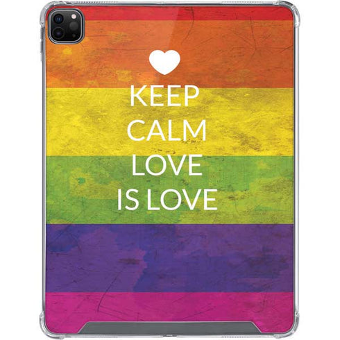 Keep Calm Love Is Love iPad Cases