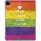 Keep Calm Love Is Love iPad Cases
