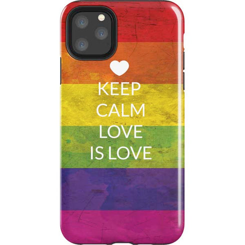 Keep Calm Love Is Love iPhone Cases