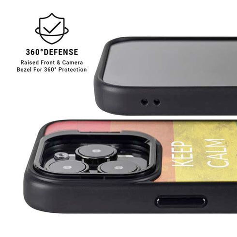 Keep Calm Love Is Love iPhone 14 Pro Kickstand Case