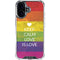 Keep Calm Love Is Love iPhone 16 Plus Clear Case