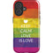 Keep Calm Love Is Love iPhone 16 Plus Magsafe Impact Case
