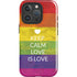 Keep Calm Love Is Love iPhone 16 Pro Max Impact Case