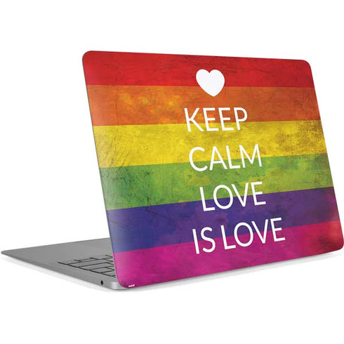 Keep Calm Love Is Love Apple MacBook Air Skin