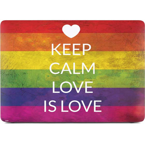 Keep Calm Love Is Love Apple MacBook Air Skin