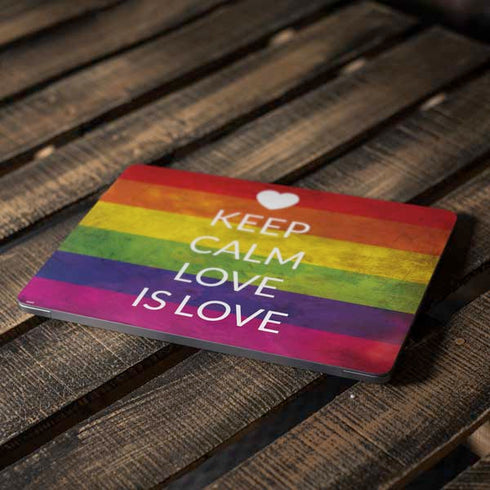 Keep Calm Love Is Love Apple MacBook Air Skin