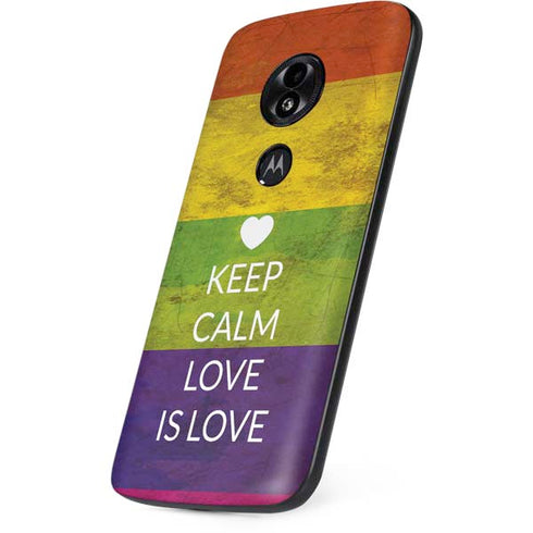 Keep Calm Love Is Love Moto E5 Play Skin