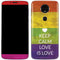 Keep Calm Love Is Love Moto E5 Plus Skin