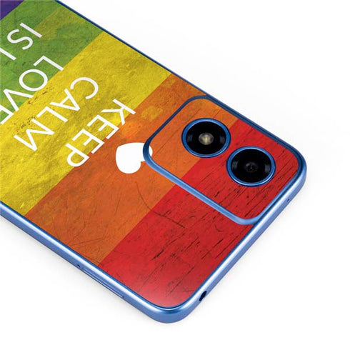 Keep Calm Love Is Love Moto G Play 4G (2024) Skin