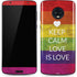 Keep Calm Love Is Love Moto G6 Skin