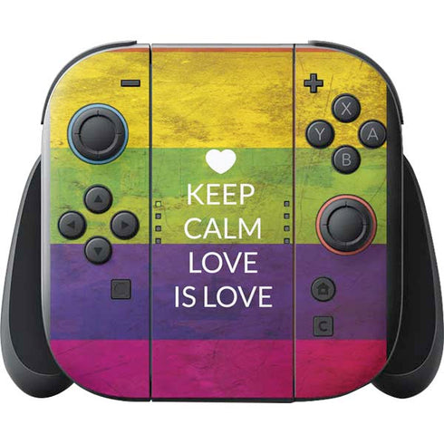 Keep Calm Love Is Love Nintendo Switch 2 (2025) with Joy-Con Skin