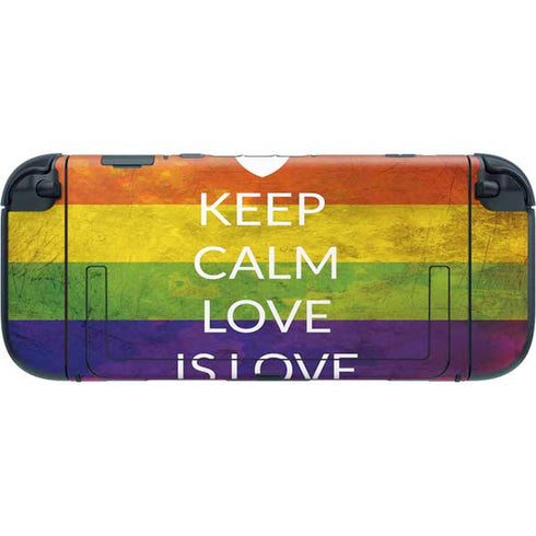 Keep Calm Love Is Love Nintendo Switch 2 (2025) with Joy-Con Skin
