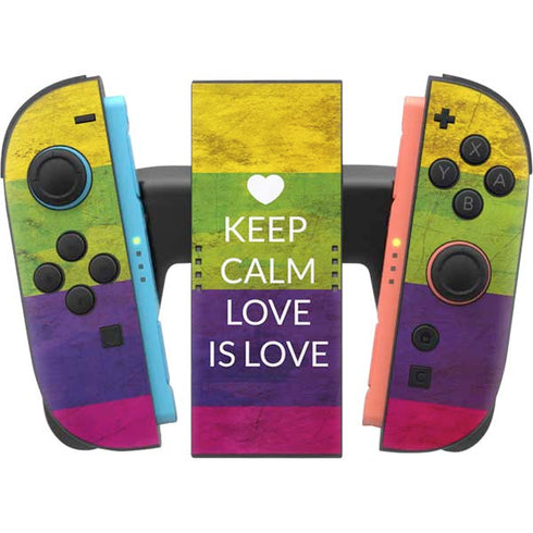 Keep Calm Love Is Love Nintendo Switch 2 (2025) Joy-Con Controller Skin