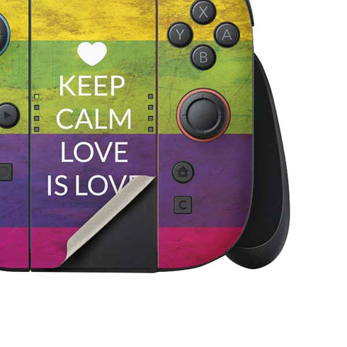 Keep Calm Love Is Love Nintendo Switch 2 (2025) Joy-Con Controller Skin