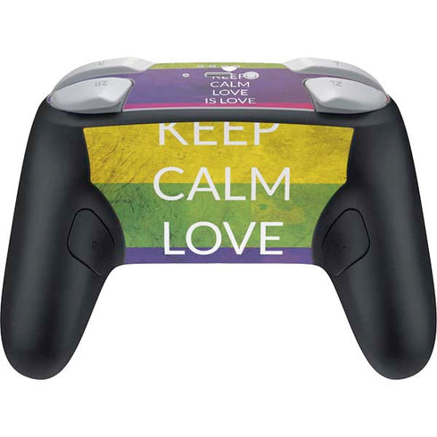 Keep Calm Love Is Love Nintendo Switch 2 (2025) Pro Controller Skin