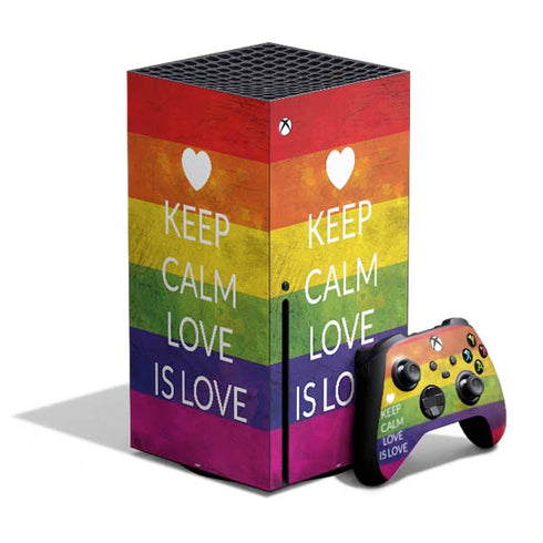 Keep Calm Love Is Love Xbox Series X Skins