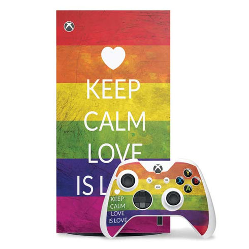 Keep Calm Love Is Love Xbox Series X Skins