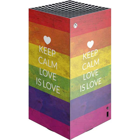 Keep Calm Love Is Love Xbox Series X Skins