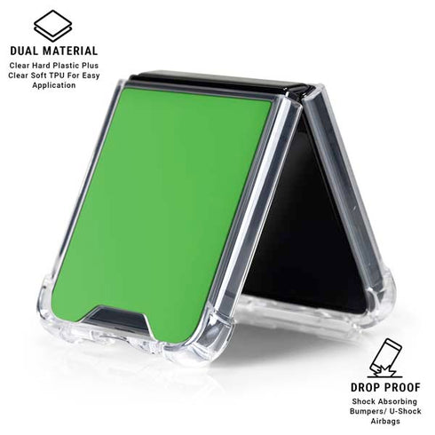 Kelly Green Galaxy Z Flip6 Clear Case