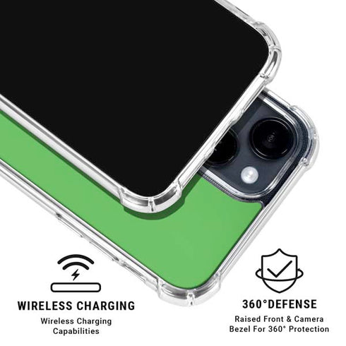 Kelly Green iPhone 15 Clear Case