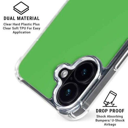 Kelly Green iPhone 16 Plus Clear Case