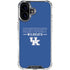 University of Kentucky Wildcats iPhone 16 Plus Clear Case