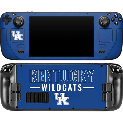 University of Kentucky Wildcats Steam Deck Handheld Gaming Computer OLED Skin
