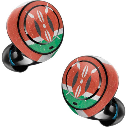 Kenya Flag Distressed Amazon Echo Buds Skin