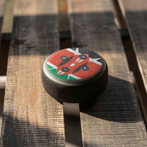 Kenya Flag Distressed Amazon Echo Dot Skin
