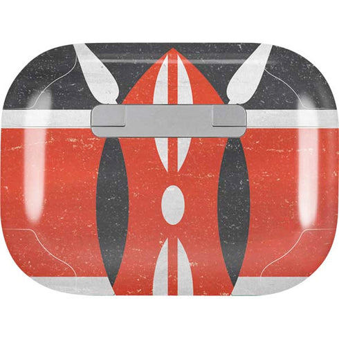 Kenya Flag Distressed AirPods Skins