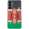 Kenya Flag Distressed Galaxy A35 5G Clear Case