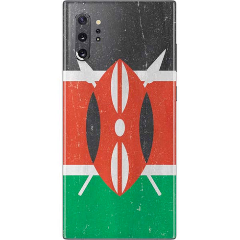 Kenya Flag Distressed Galaxy Note 10 Plus Skin