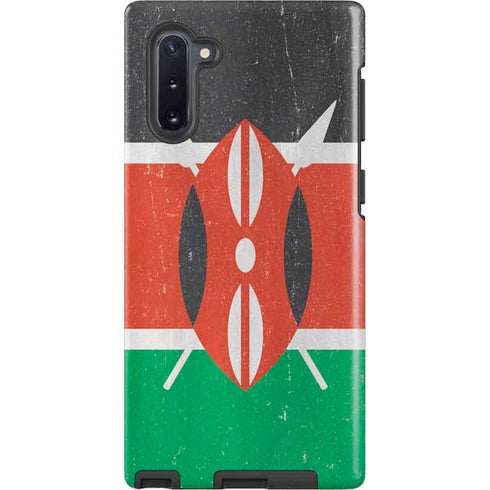 Kenya Flag Distressed Galaxy Cases