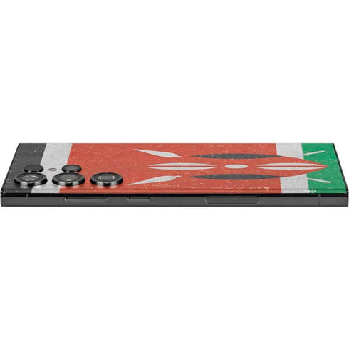 Kenya Flag Distressed Galaxy Skins