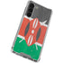 Kenya Flag Distressed Galaxy S24 FE Clear Case