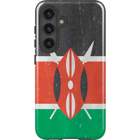 Kenya Flag Distressed Galaxy S25 Impact Case