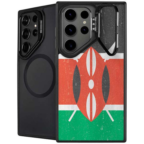 Kenya Flag Distressed Galaxy Cases