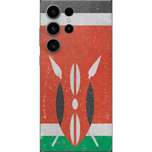 Kenya Flag Distressed Galaxy S24 Ultra Skin