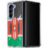Kenya Flag Distressed Galaxy Z Fold5 5G Clear Case