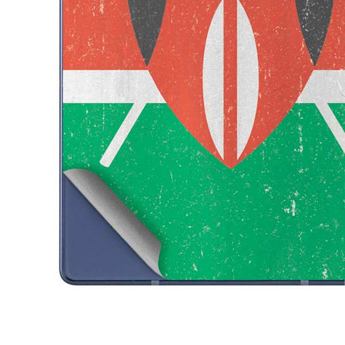 Kenya Flag Distressed Galaxy Z Fold6 Skin